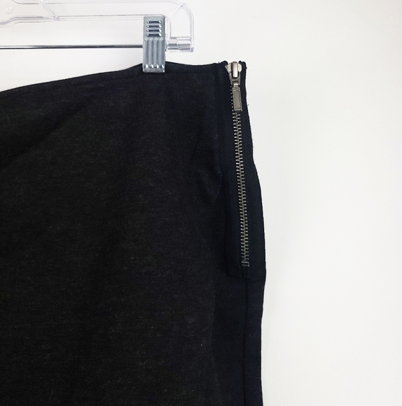 Cabi Charcoal Faux Wrap Skirt Style size 10 - Picture 3 of 4